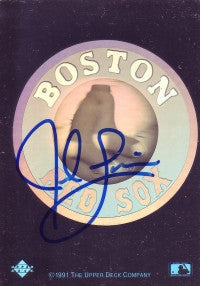 Jed Lowrie Upper Deck Hologram Sticker (Autograph)