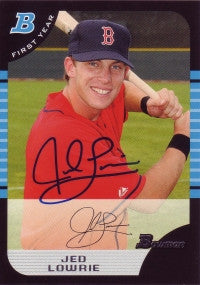 Jed Lowrie 2005 Bowman Draft Picks #93 (Autograph)