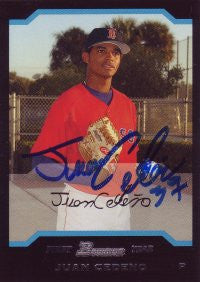Juan Cedeno 2004 Bowman #285 (Autograph)