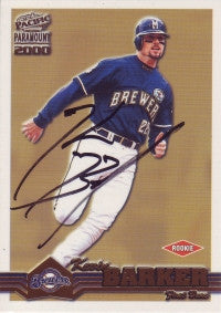 Kevin Barker 2000 Pacific Paramount Gold #125 (Autograph)
