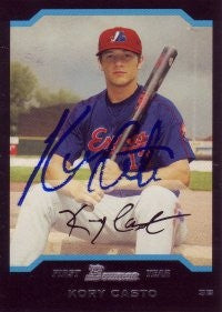Kory Casto 2004 Bowman #242 (Autograph)