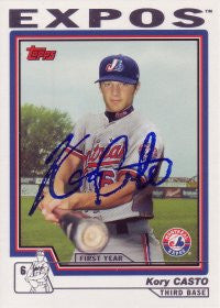Kory Casto 2004 Topps Traded #174 (Autograph)