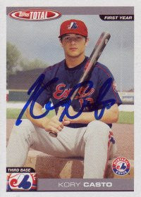 Kory Casto 2005 Topps Total #833 (Autograph)