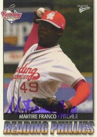 Martire Franco 2004 MultiAd Reading Phillies #9 (Autograph)