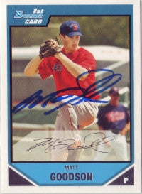 Matt Goodson 2007 Bowman Prospects (Autograph)