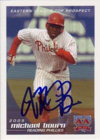 Michael Bourn 2005 GrandStand Eastern League Top Prospects (Autograph)