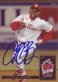 Michael Bourn 2006 Multiad Reading Phillies #3 (Autograph)