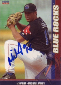 Michael James 2005 Choice Wilmington Blue Rocks #14 (Autograph)