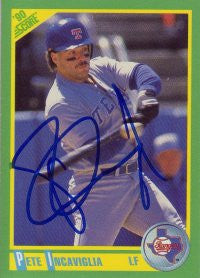 Pete Incaviglia 1990 Score #93 (Autograph)