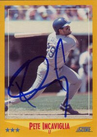 Pete Incaviglia 1988 Score #485 (Autograph)