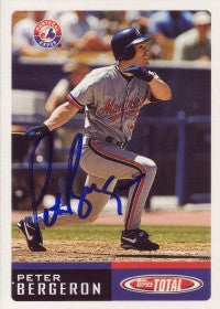 Peter Bergeron 2002 Topps Total #861 (Autograph)