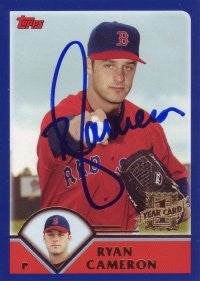 Ryan Cameron 2003 Topps Traded #252 (Autograph)