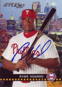 Ryan Howard 2004 Donruss Studio #154 (Autograph)