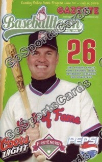 Ryne Sandberg 2006 Reading Phillies HOF Retirement Gazette Program (SGA)
