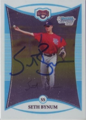 Seth Bynum 2008 Bowman Chrome #54 (Autograph)