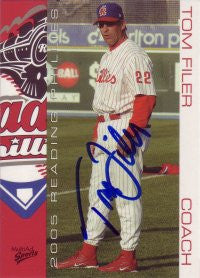 Tom Filer 2005 MultiAd Reading Phillies #27 (Autograph)