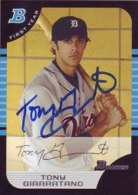 Tony Giarratano 2005 Bowman #167 (Autograph)