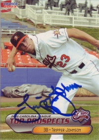 Tripper Johnson 2003 Choice Carolina League Top Prospect #2 (Autograph)