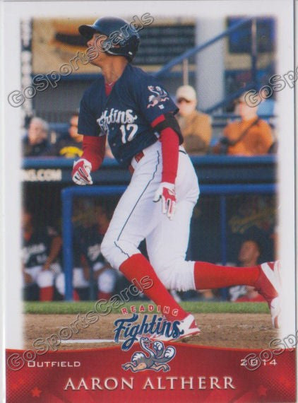 2014 Reading Fightin Phils Aaron Altherr