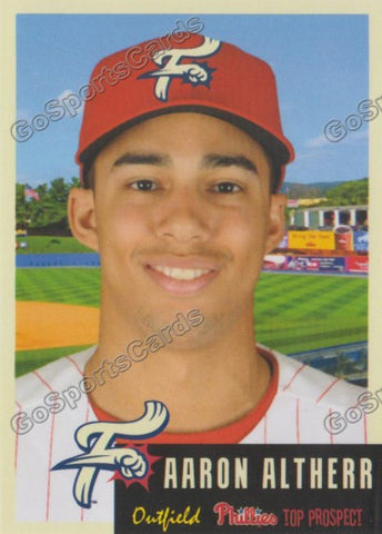 2015 Reading Fightins Phils Top Prospect Aaron Altherr