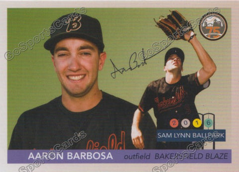 2016 Bakersfield Blaze Aaron Barbosa