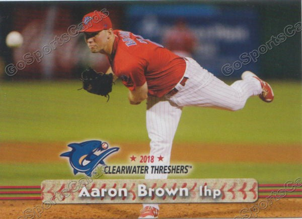 2018 Clearwater Threshers Aaron Brown