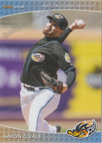 2018 Akron Rubber Ducks Aaron Civale