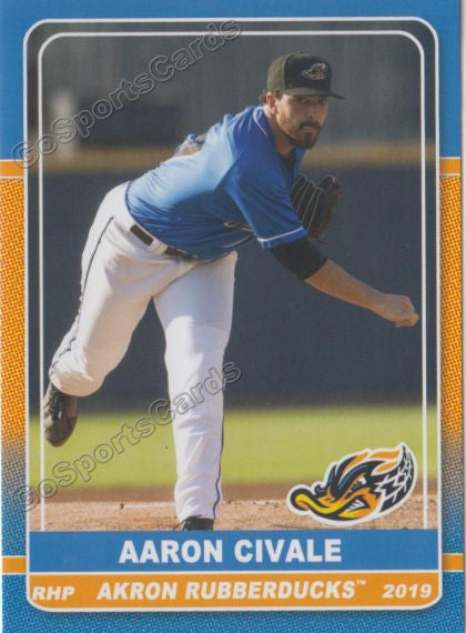 2019 Akron Rubberducks Aaron Civale