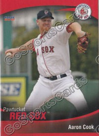 2012 Pawtucket Red Sox Aaron Cook