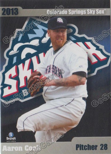 2013 Colorado Springs Sky Sox Aaron Cook