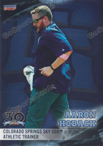2017 Colorado Springs Sky Sox Aaron Hoback