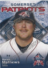2012 Somerset Patriots Aaron Mathews