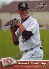 2009 MidWest League All Star Western Division Aaron Pribanic