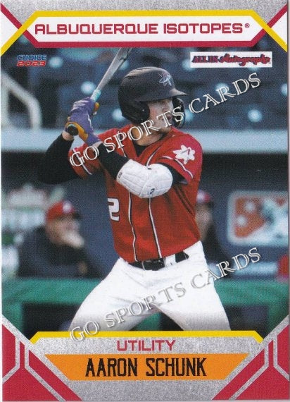 2023 Albuquerque Isotopes Aaron Schunk