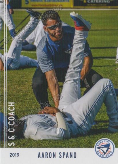 2019 Dunedin Blue Jays Aaron Spano