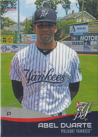 2017 Pulaski Yankees Abel Duarte