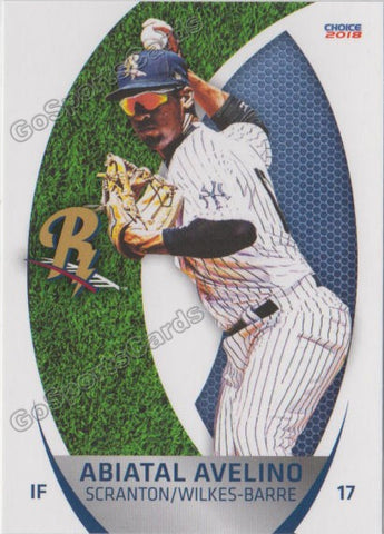 2018 Scranton Wilkes Barre RailRiders Abiatal Avelino