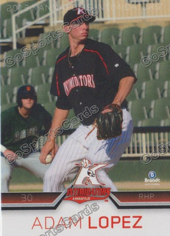2013 Kannapolis Intimidators Adam Lopez