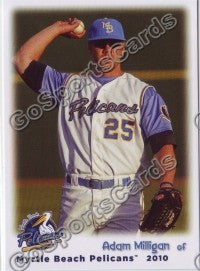 2010 Myrtle Beach Pelicans Adam Milligan