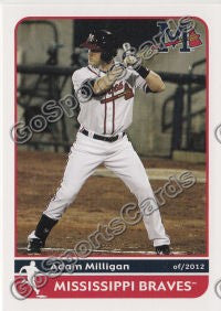 2012 Mississippi Braves Adam Milligan