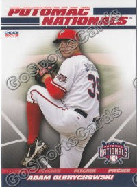 2012 Potomac Nationals Adam Olbrychowski