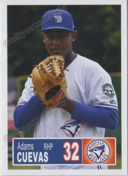 2018 Bluefield Blue Jays Adams Cuevas