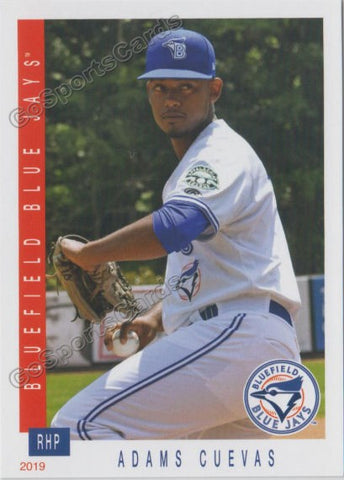 2019 Bluefield Blue Jays Adams Cuevas