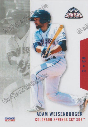 2016 Colorado Springs Sky Sox Adam Weisenburger