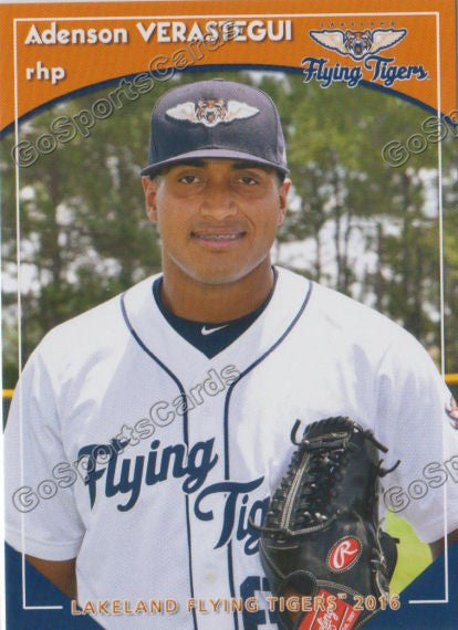 2016 Lakeland Flying Tigers Adenson Verastegui