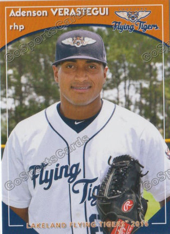 2016 Lakeland Flying Tigers Adenson Verastegui