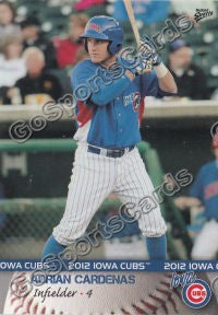 2012 Iowa Cubs Adrian Cardenas