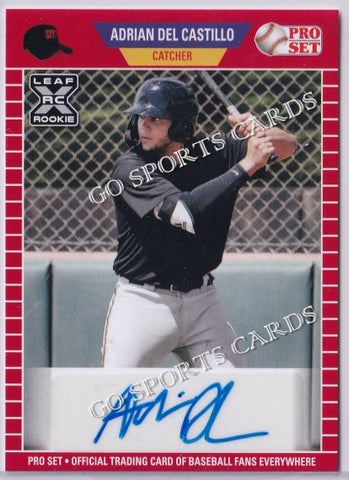 2021 Leaf Pro Set PS-ADC Adrian Del Castillo XRC Autograph Red