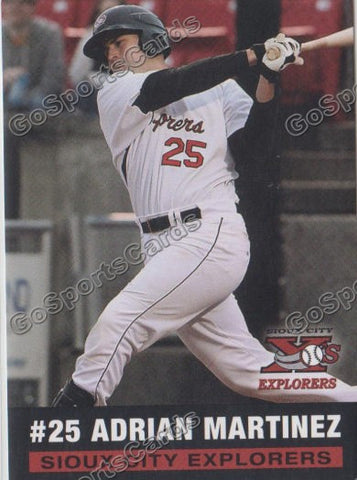 2013 Sioux City Explorers Adrian Martinez