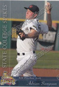 2012 State College Spikes Adrian Sampson
